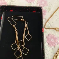 گوشواره ست گردنبند دستبند روسی رنگ ثابت