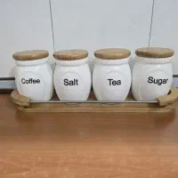 ظرف چای و ادویه جات درب چوبی|ظروف سرو و پذیرایی|مشهد, ده دی|دیوار