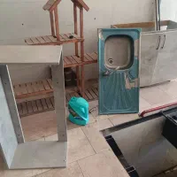 سینک آب چکون و زیرسینک استند گل و پرچم ساحلی و..|حراج|نجف‌آباد, صالح آباد|دیوار