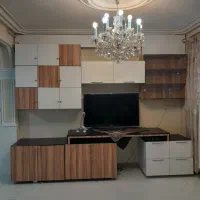 کابینت وکمددیواری ومیزتلویزیون حالت دکوری