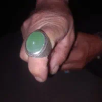 انگشتر نقره عقیق سبز