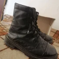 کفش بوت زنانه چرم