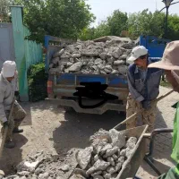 حمل خاک ونخاله خاکبرداری و مصالح و غیره