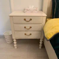 سرویس خواب دو نفره همراه پاتختی و دراور ومیز ارایش|تخت و سرویس خواب|مشهد, شهید بهشتی|دیوار