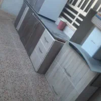 کابینت MDF تمیز با هود و سینک ظرفشویی|مصالح و تجهیزات ساختمان|رامهرمز, |دیوار