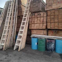 نردبان چوبی۳تا۶ الوار بنایی تخته بشکه فرغون بیل