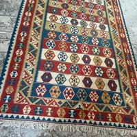 گلیم قشقایی دستباف ۶ متری