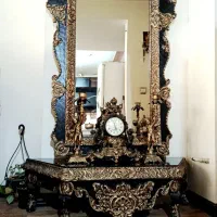 آینه میز شمعدان سلطنتی زیر قیمت به خاطر جابجایی