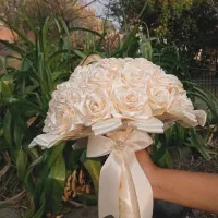 دسته گل روبانی|گل مصنوعی|ایلام, |دیوار