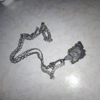 زنجیر نقره دولاین با پلاک زیبا دست ساز 27گرم|جواهرات|فردیس, قریشی|دیوار