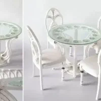 میز نهار خوری پلیمری----4نفره