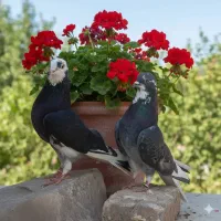 کفترهای پرشی آسمون خراش|پرنده|مشکین‌دشت, |دیوار