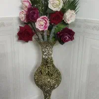 گل رز و گلدان برنز نو نو