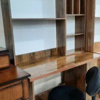 میز تحریر کتابخانه ای|کتابخانه، شلف، قفسههای دیواری|حمیدیا, |دیوار