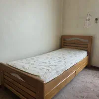 تخت و کمد چوب راش روسی نوجوان با میز تحریر|تخت و سرویس خواب|تهران, فاطمی|دیوار