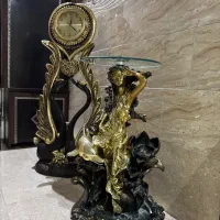 ساعت پایه دار و‌ میز تلفن طرح آب نما