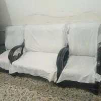 مبل چوبی، هشت نفره|مبلمان خانگی و میز عسلی|نجف‌آباد, امیرآباد|دیوار