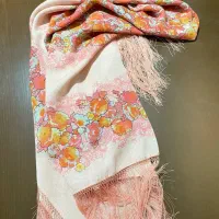 روسری،چارقد پشم وابریشم|لباس|گنبد کاووس, |دیوار