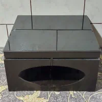 میز جلو مبلی همراه با ۴ عدد گل میز