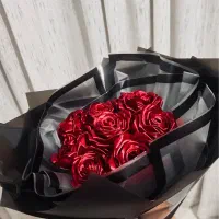 دسته گل روبانی