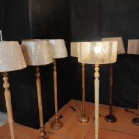 اباژور چوبی گردو خراطی کنار سالنی جدید شید رافیا|چراغ خواب و آباژور|مشهد, خین عرب|دیوار