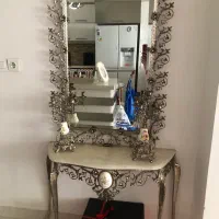 اینه کنسول با شمعدان برنز