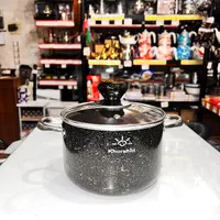 قابلمه دو رو گرانیتی در پیرکس سایز 18 خورشید