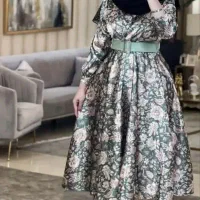 پیراهن ساتن مجلسی