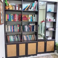 کتابخانه ۲تکه آینه دار