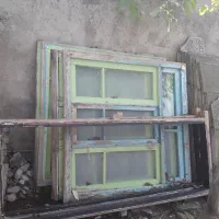 2عدد در و4عدد پنجره چوبی