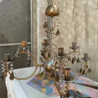 لوستر بزرگ برنجی