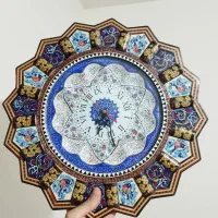 ساعت (دیواری مینا کاری)