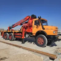 کامیون بنز زیرمایلر 402 جرثقیل کف نو صفر