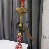 قلیون برنجی و چوبی