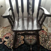 صندلی راک رنگ قهوایی تیره روغنی