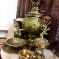 ست کامل سماور سینی قوری پارچ شیرنشان|سماور، چای‌ساز، قهوه‌ساز|تهران, جی|دیوار