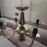 لوستربرنجی اصل چهارشاخه|لوستر و چراغ آویز|قم, سراجه (۱۵ خرداد)|دیوار