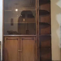 کتابخونه قفسه ی دکوری چوبی به همراه جا کفشی