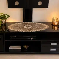 میز تلویزیون ‌ شیشه ای