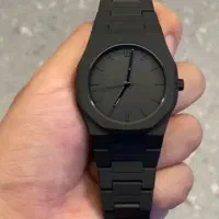 ساعت فول بلک و دستبند اومگا