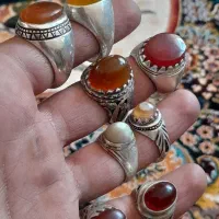 انگشتر نقره عقیق یمنی رکاب آزاده