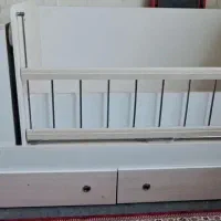 تخت دو طبقه کودک نوجوان به همراه تشک و کمد کوچک|تخت و سرویس خواب|قزوین, |دیوار