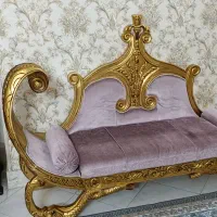 مبل ۹ نفره طلا کوب|مبلمان خانگی و میز عسلی|شاهینشهر, عطار|دیوار