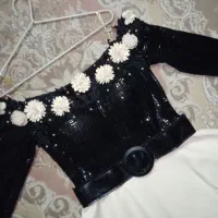 پیراهن مجلسی عروسکی یقه قایقی سایز ۱|لباس|کرج, حصار سرجوب|دیوار