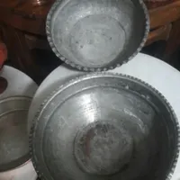 تاس های لب کتگره مسی قدیمی قطر 27 و 26سانت
