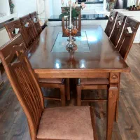 غذا خوری هشت نفره در حدنو تمام چوب