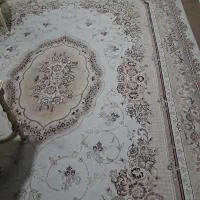 دوعددفرش 9متری کرم کار کرده