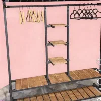 سه کشو قفسه دار رگالی بند رخت ۷۵