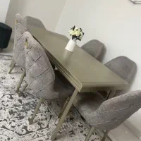 میز نهار خوری ۶نفره طوسی