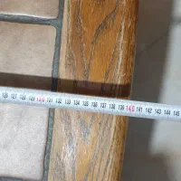 میز جلوی مبل آلمانی مستطیل سنگ و چوب ۶۰ ساله|مبلمان خانگی و میز عسلی|رودهن, |دیوار